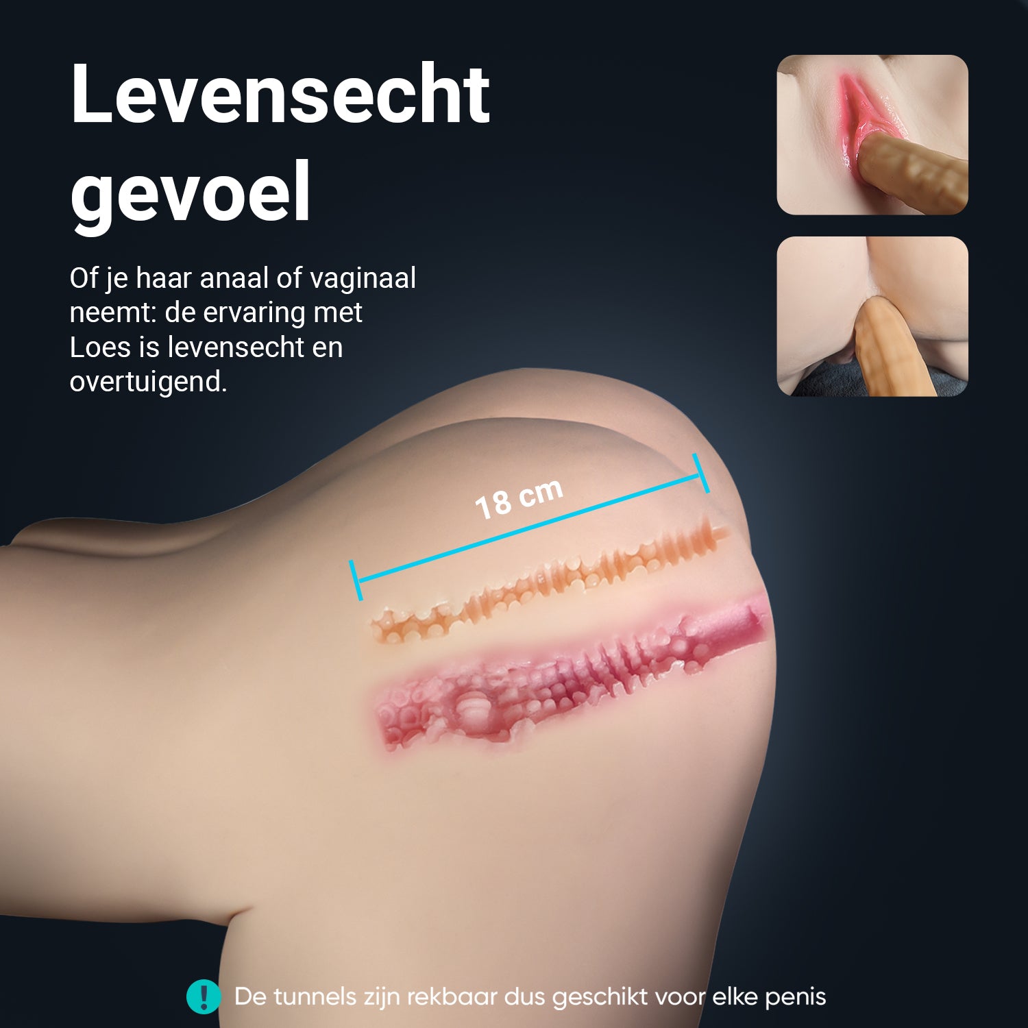 Sex doll - Buttocks - 15kg - 48cm - Loes