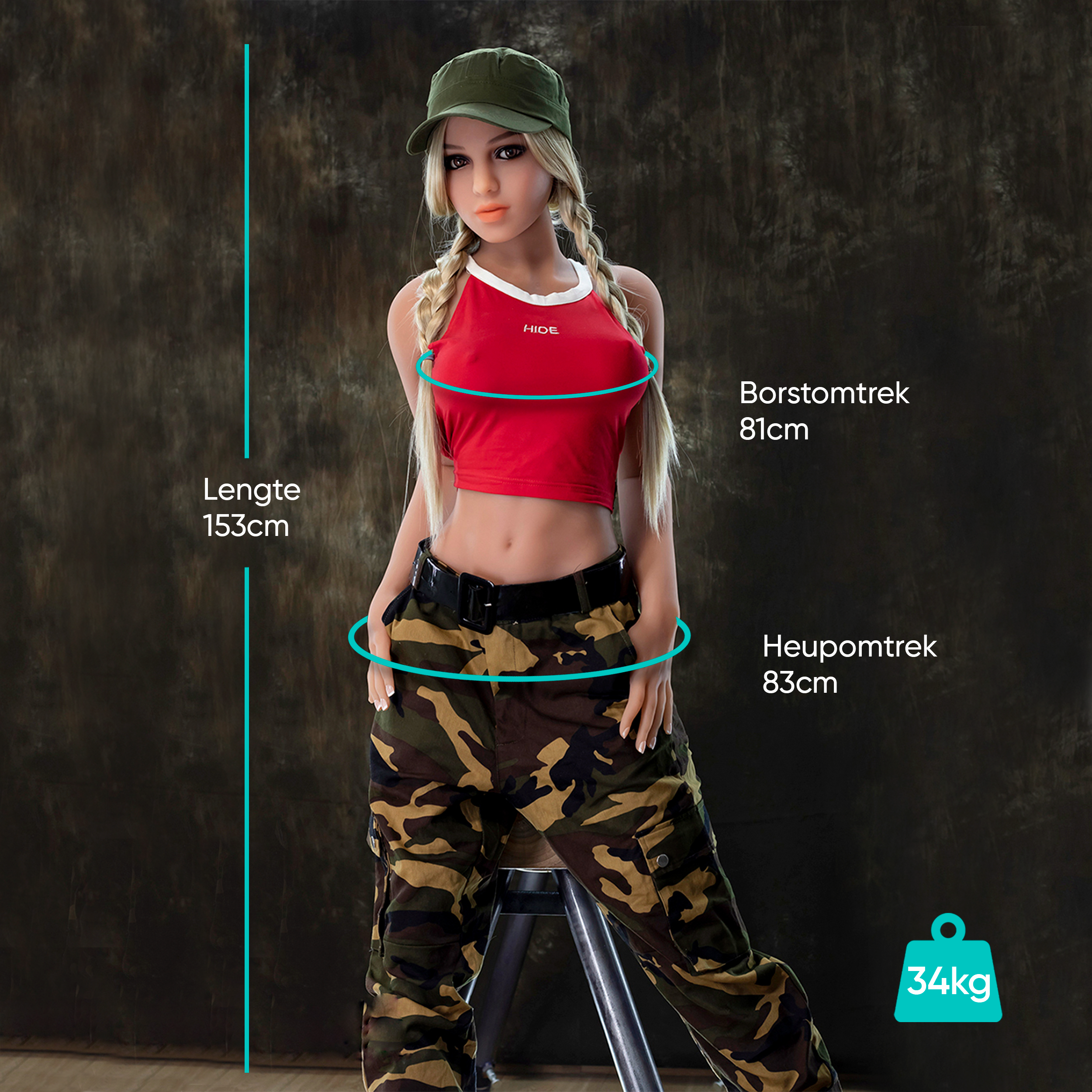 Anne beschrijving 2, sexpop levensechte