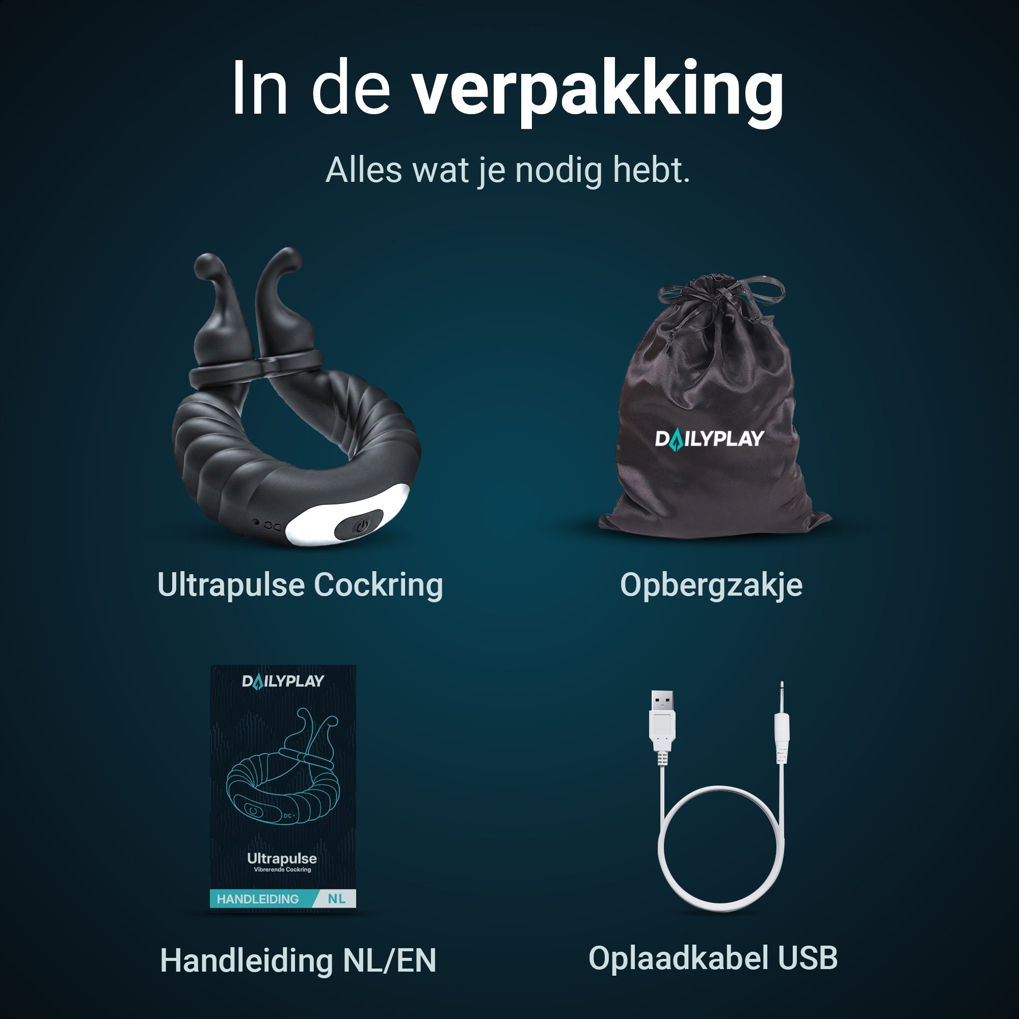 Ultrapulse - Vibrerende Cockring met App