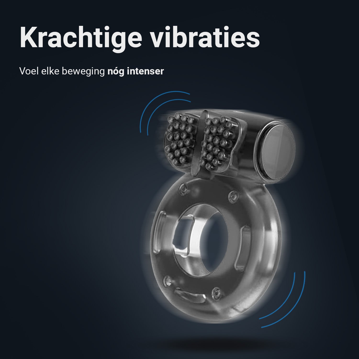 Vibrerende Cockring met Clitoris Stimulator