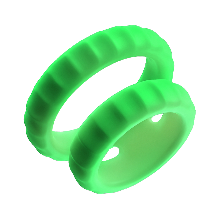Glowloop Dual - Glow in the Dark Cockring