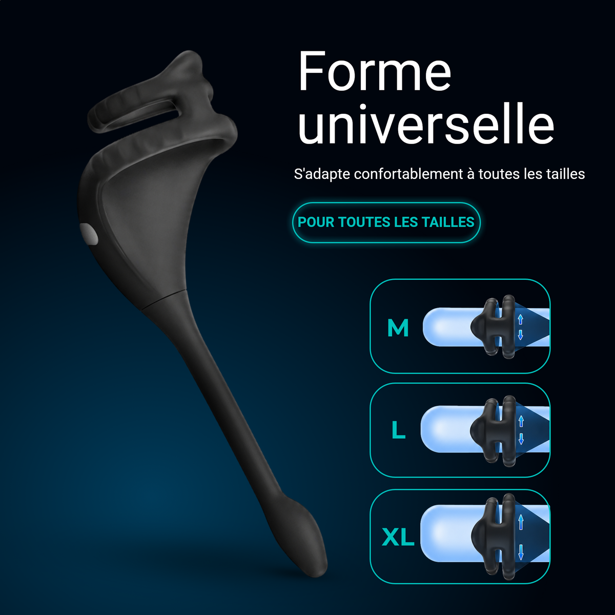 Thinpulse Pro à taille universelle, s'adapte confortablement aux tailles M, L et XL