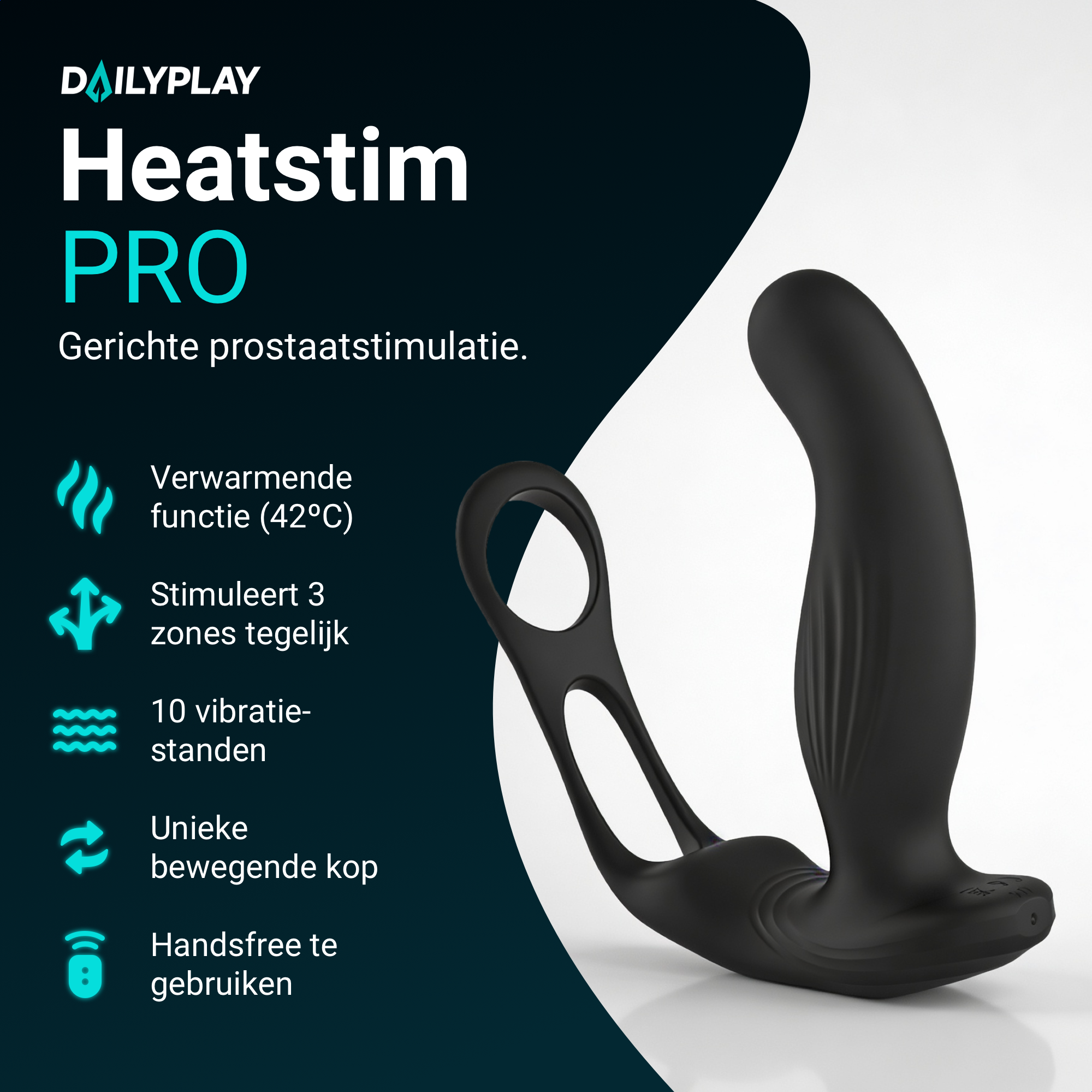 Heatstim - Prostaat Vibrator met Warmtefunctie