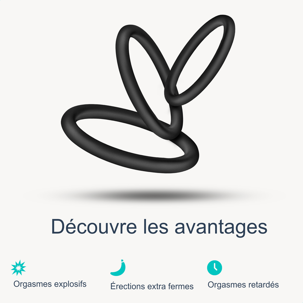 Cockrings - lot de 3, sextoys pour homme